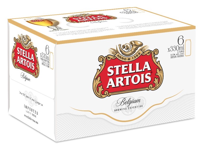 STELLA ARTOIS 6 PACK CAN (6 X 355ML) – LiquorSelect.com